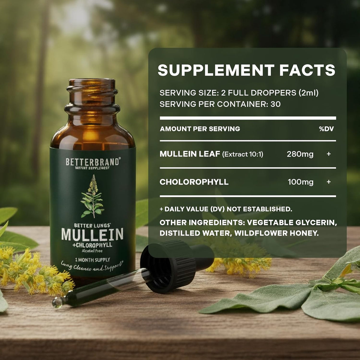 BetterLungs® Mullein + Chlorophyll
