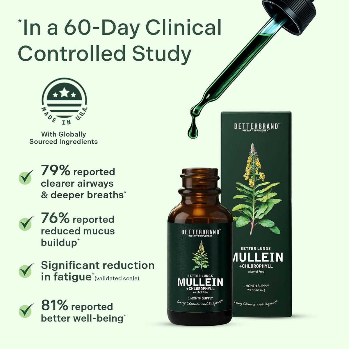 BetterLungs® Mullein + Chlorophyll